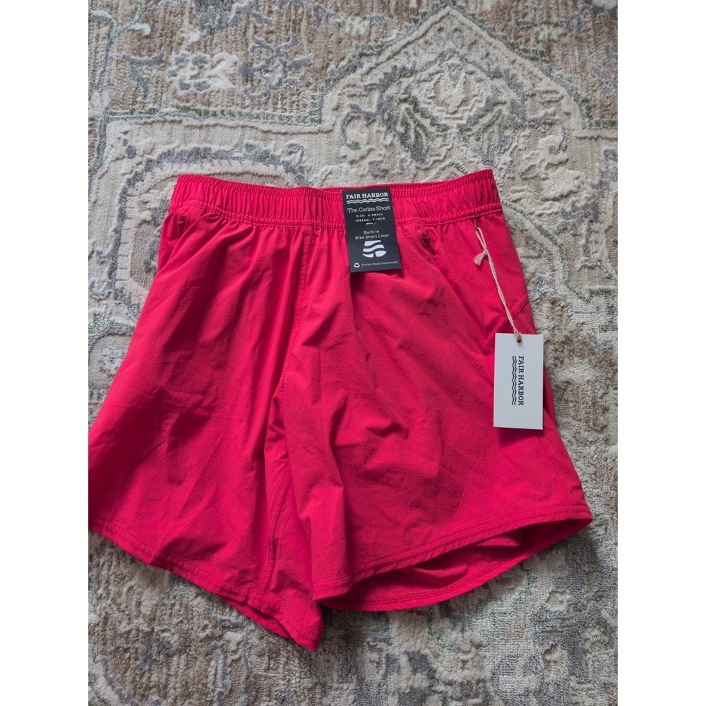 Fair Harbor The Corliss Women's Shorts Size XS Color Coral